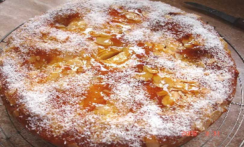 Gâteau aux pommes et aux amandes, arôme frangipane